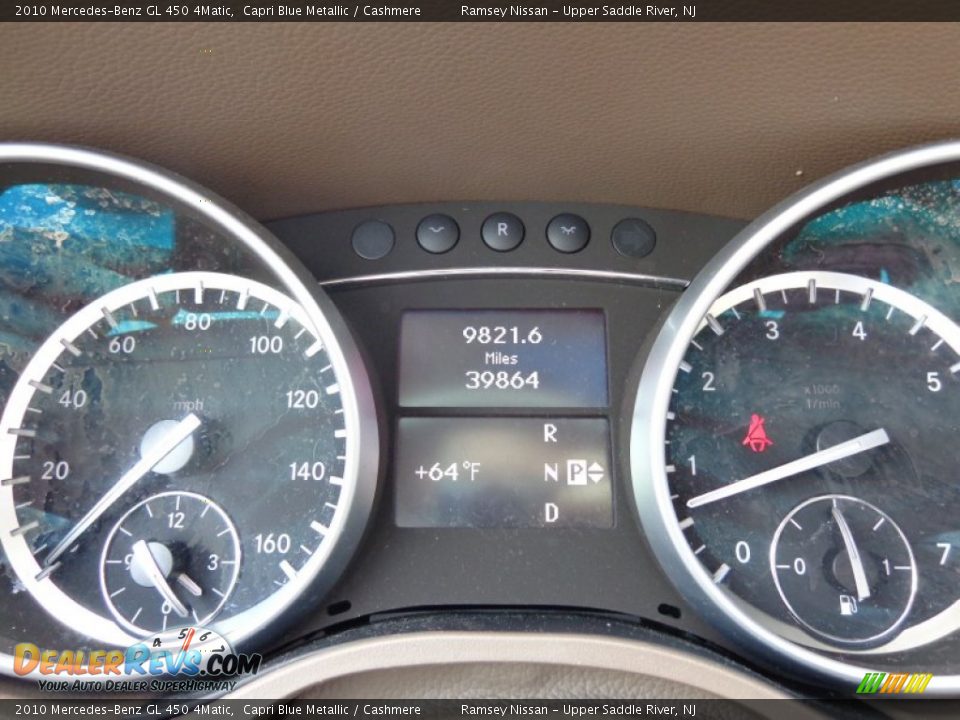2010 Mercedes-Benz GL 450 4Matic Capri Blue Metallic / Cashmere Photo #19