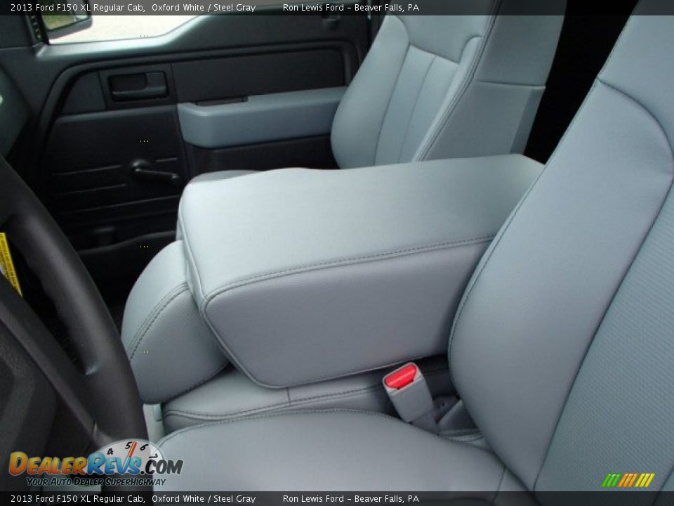 2013 Ford F150 XL Regular Cab Oxford White / Steel Gray Photo #14
