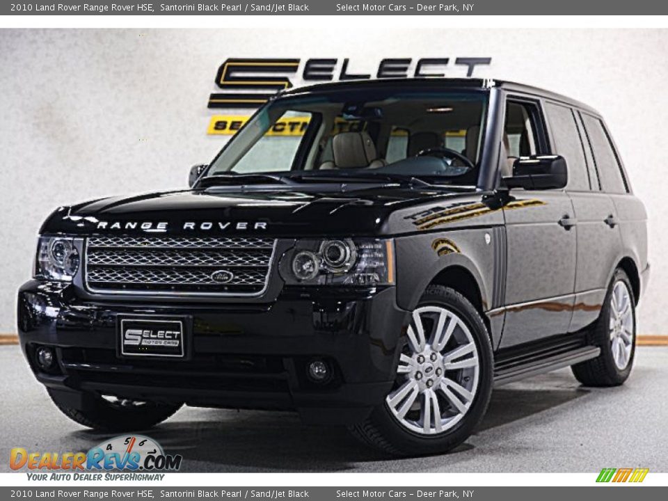 2010 Land Rover Range Rover HSE Santorini Black Pearl / Sand/Jet Black Photo #1