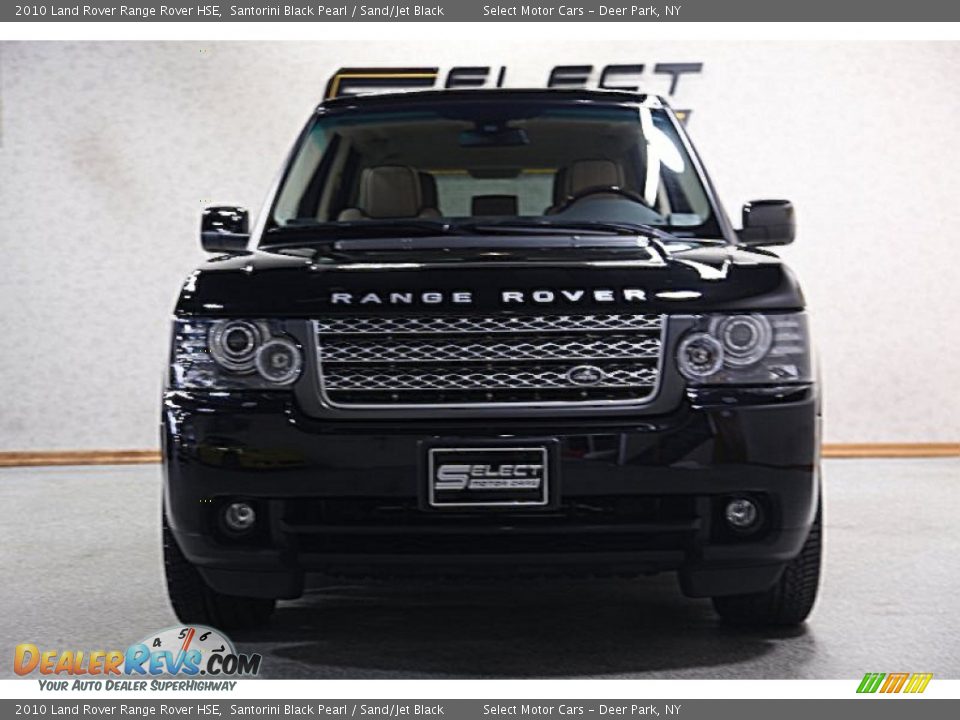 2010 Land Rover Range Rover HSE Santorini Black Pearl / Sand/Jet Black Photo #2