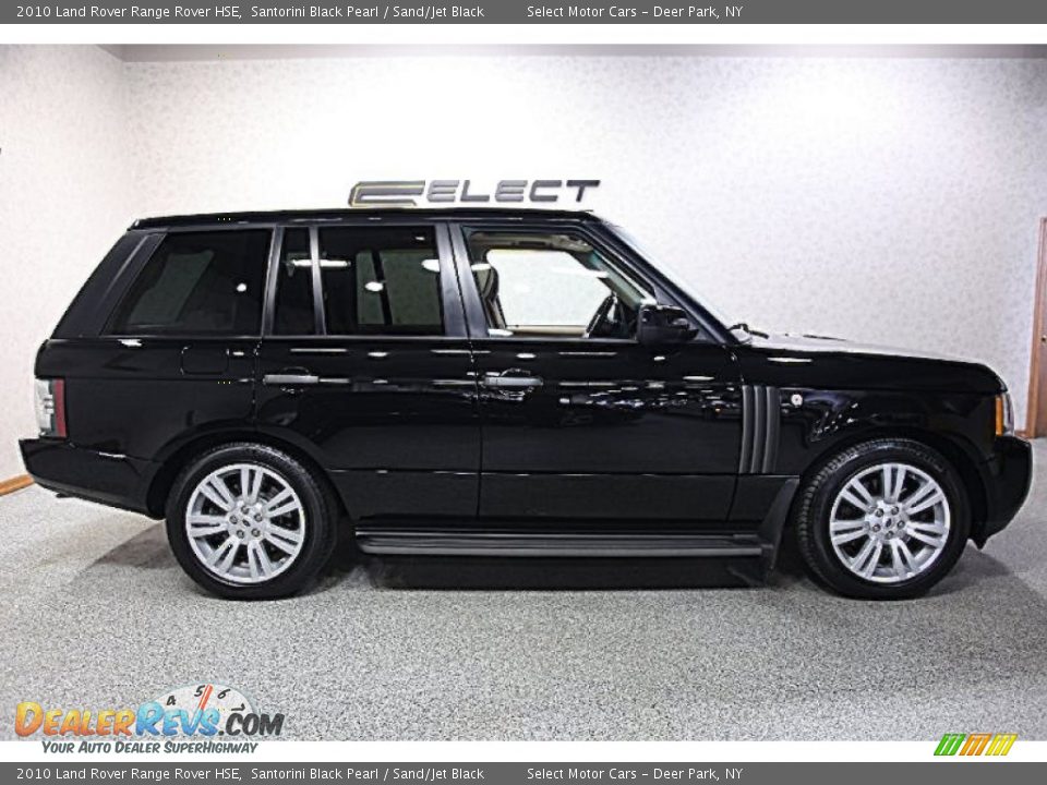2010 Land Rover Range Rover HSE Santorini Black Pearl / Sand/Jet Black Photo #4