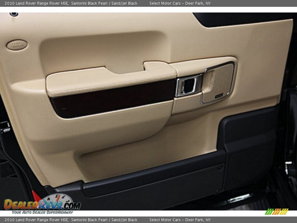 2010 Land Rover Range Rover HSE Santorini Black Pearl / Sand/Jet Black Photo #7