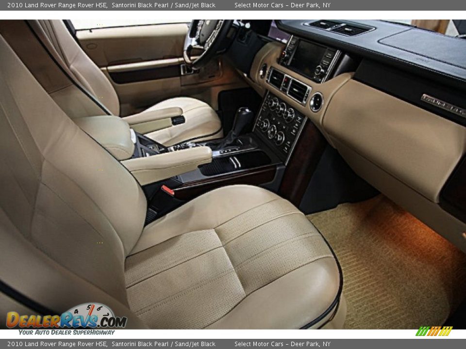 2010 Land Rover Range Rover HSE Santorini Black Pearl / Sand/Jet Black Photo #10