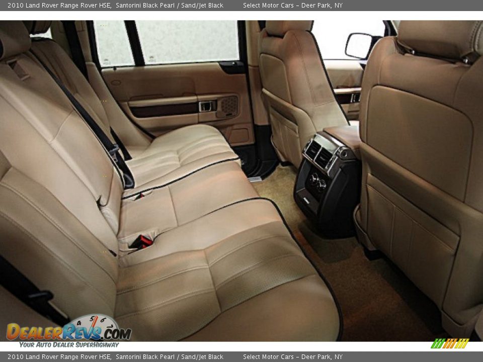 2010 Land Rover Range Rover HSE Santorini Black Pearl / Sand/Jet Black Photo #11