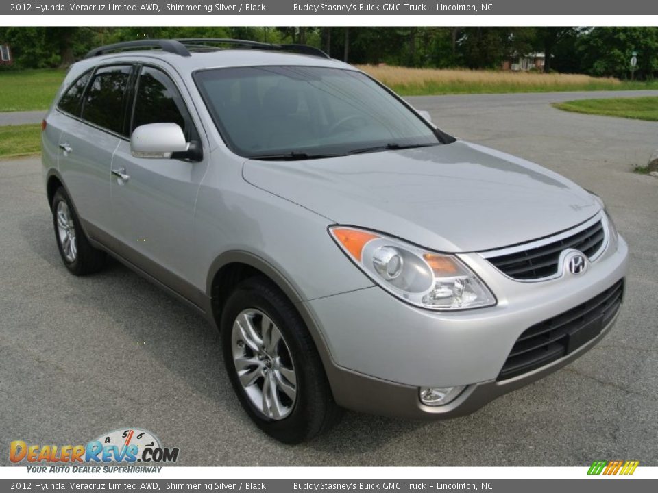 2012 Hyundai Veracruz Limited AWD Shimmering Silver / Black Photo #2