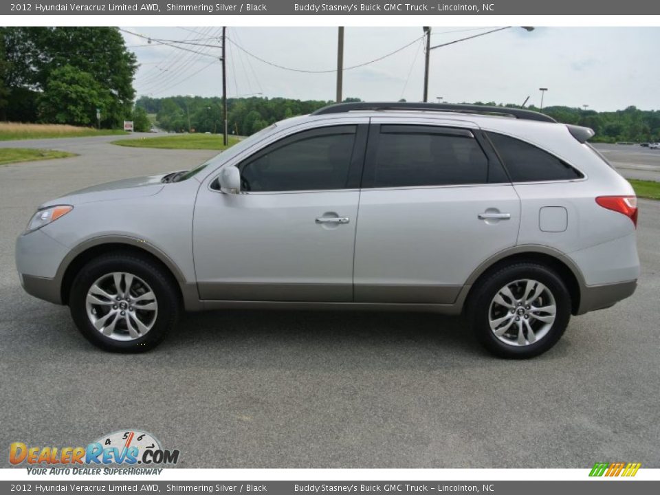2012 Hyundai Veracruz Limited AWD Shimmering Silver / Black Photo #3