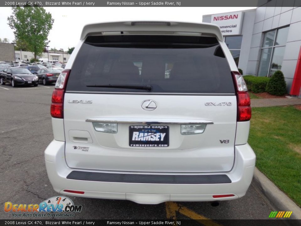 2008 Lexus GX 470 Blizzard White Pearl / Ivory Photo #4