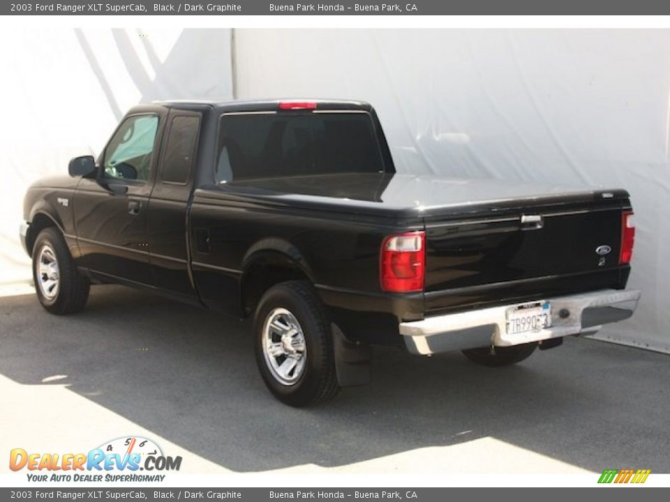 2003 Ford Ranger XLT SuperCab Black / Dark Graphite Photo #2