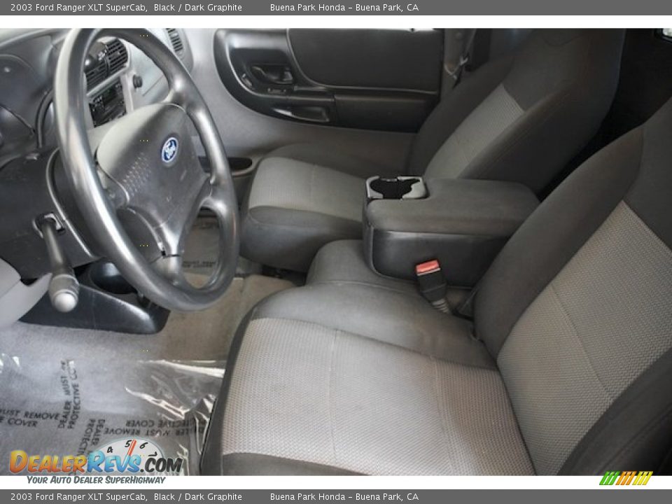 2003 Ford Ranger XLT SuperCab Black / Dark Graphite Photo #3