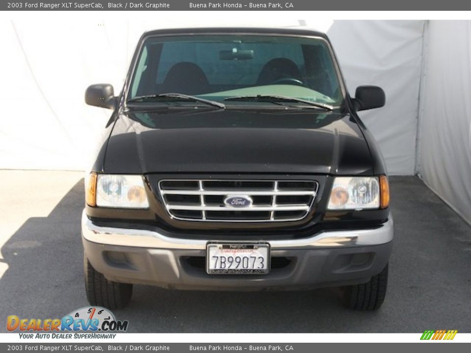 2003 Ford Ranger XLT SuperCab Black / Dark Graphite Photo #6