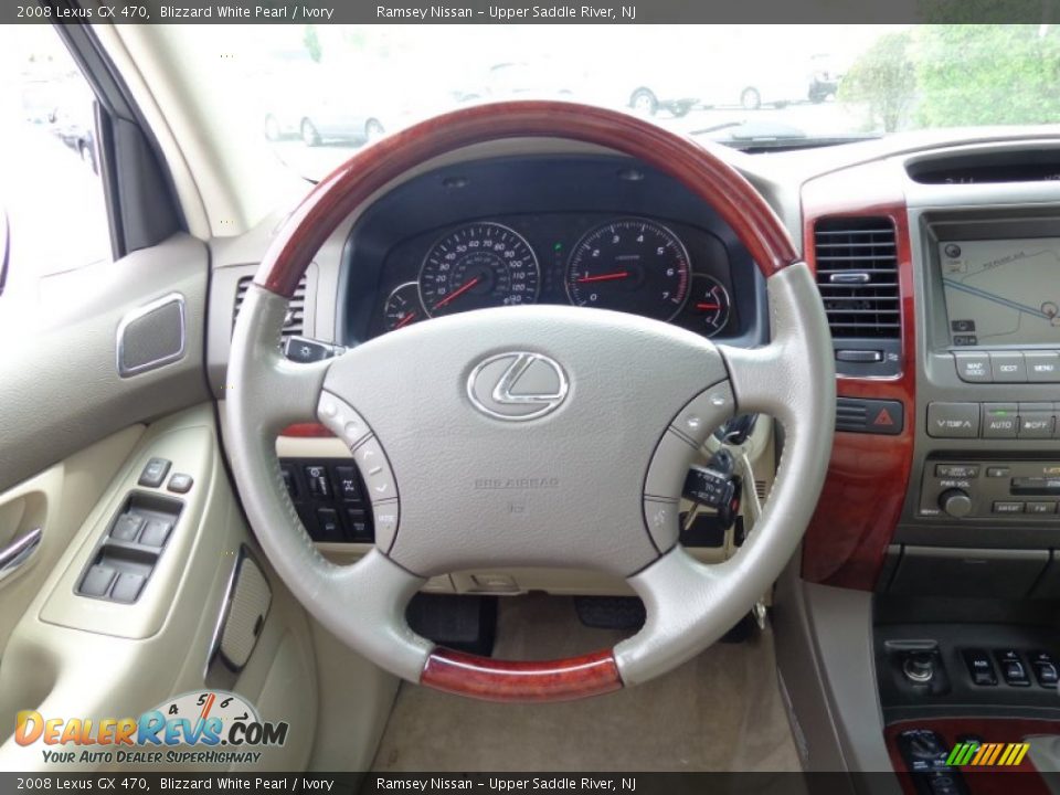 2008 Lexus GX 470 Blizzard White Pearl / Ivory Photo #17