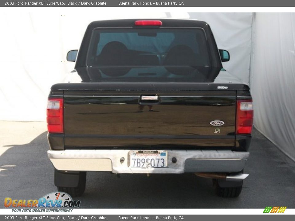 2003 Ford Ranger XLT SuperCab Black / Dark Graphite Photo #8