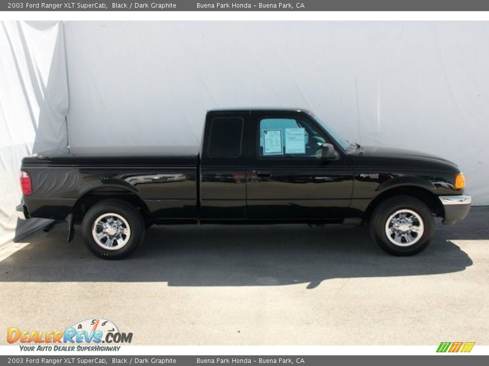 2003 Ford Ranger XLT SuperCab Black / Dark Graphite Photo #10