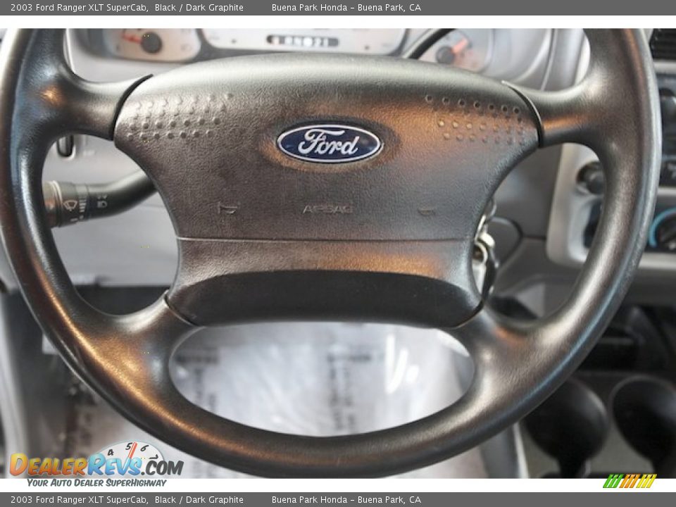 2003 Ford Ranger XLT SuperCab Black / Dark Graphite Photo #11
