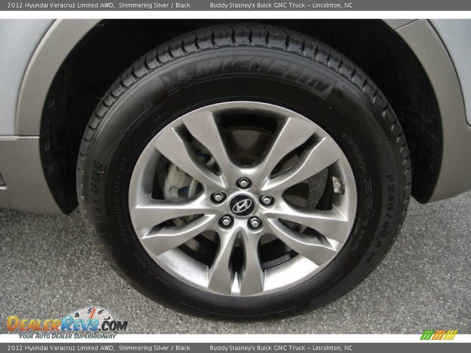 2012 Hyundai Veracruz Limited AWD Shimmering Silver / Black Photo #24