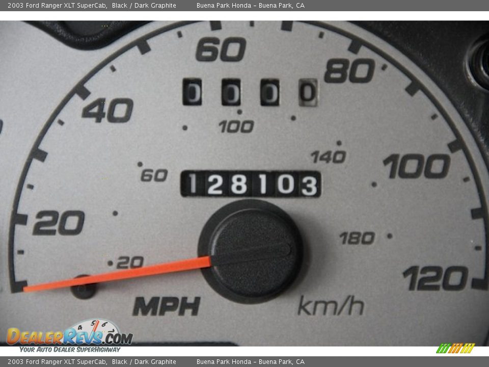 2003 Ford Ranger XLT SuperCab Black / Dark Graphite Photo #12