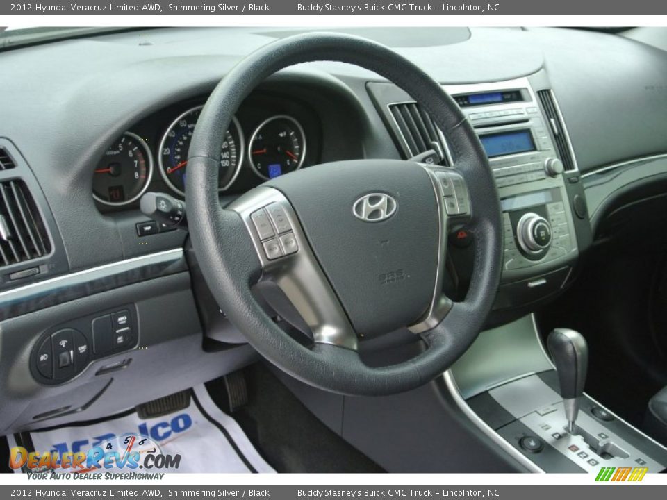 2012 Hyundai Veracruz Limited AWD Shimmering Silver / Black Photo #26