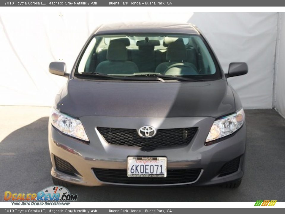 2010 Toyota Corolla LE Magnetic Gray Metallic / Ash Photo #7