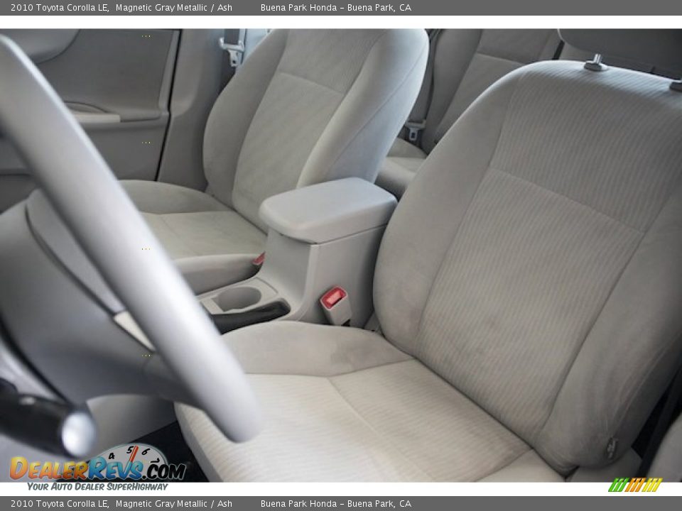 2010 Toyota Corolla LE Magnetic Gray Metallic / Ash Photo #14