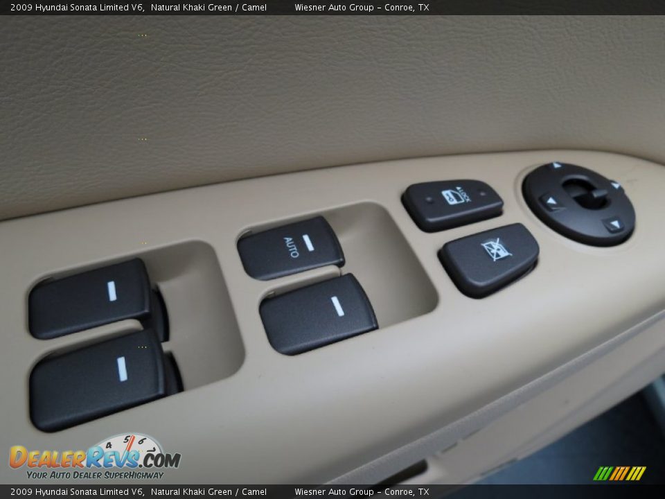 2009 Hyundai Sonata Limited V6 Natural Khaki Green / Camel Photo #11