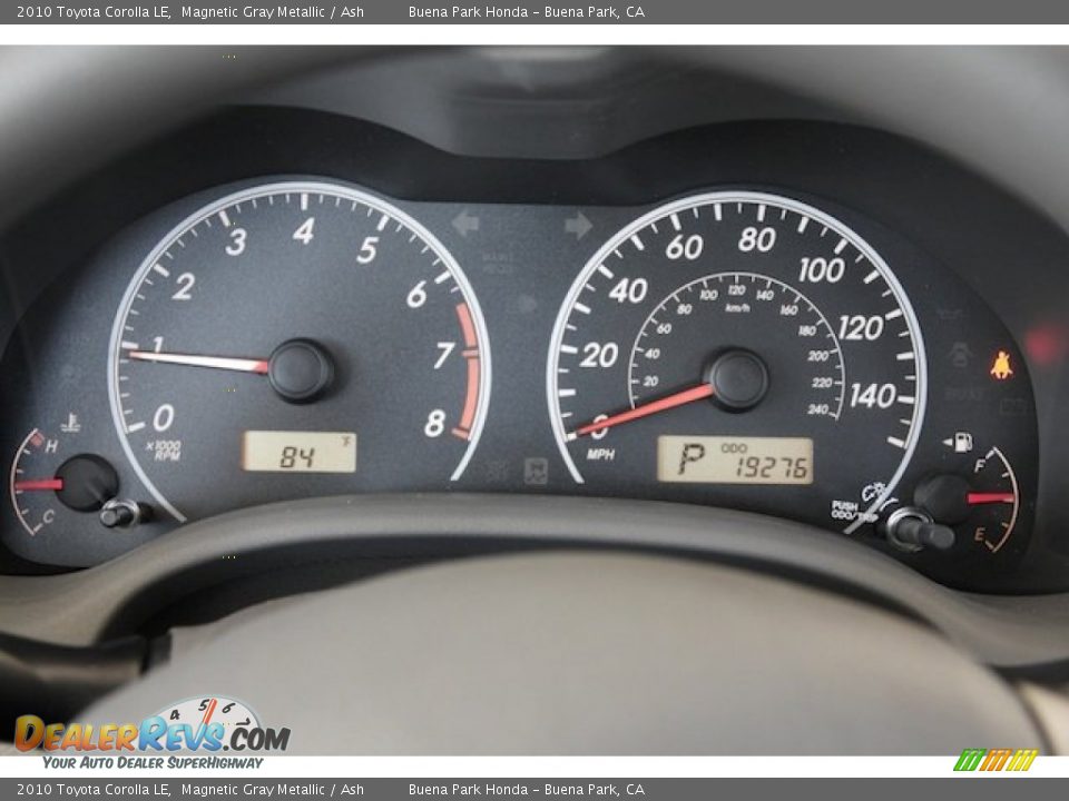 2010 Toyota Corolla LE Magnetic Gray Metallic / Ash Photo #23