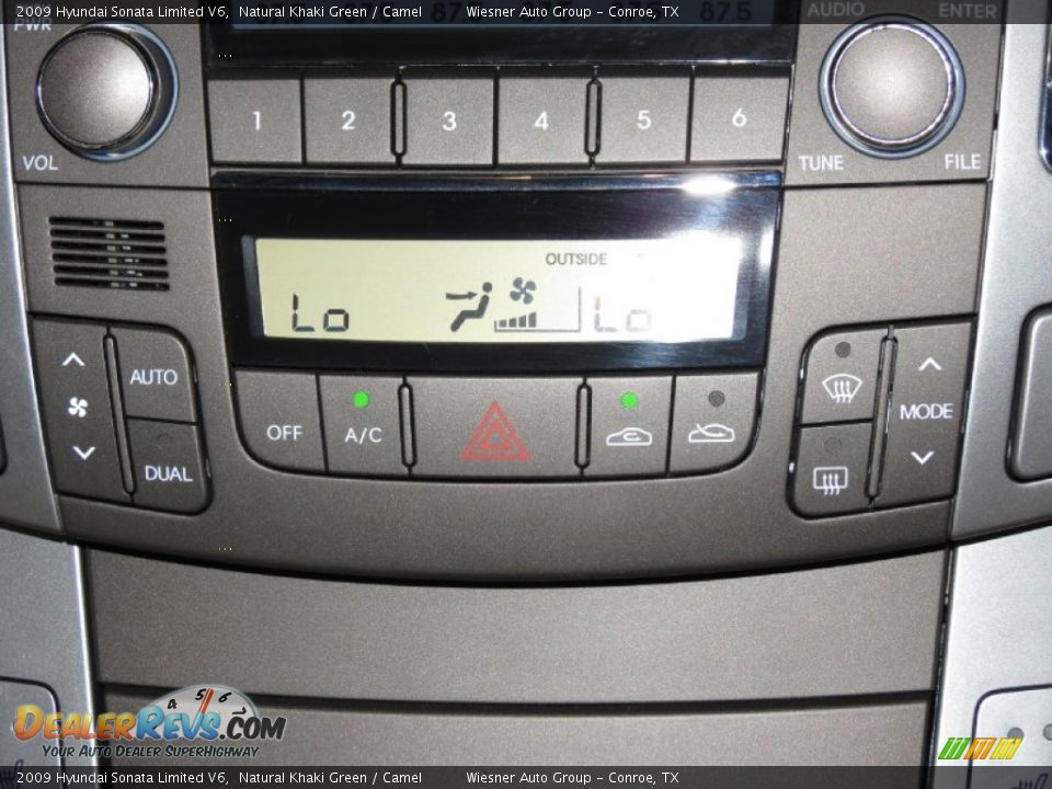 2009 Hyundai Sonata Limited V6 Natural Khaki Green / Camel Photo #16