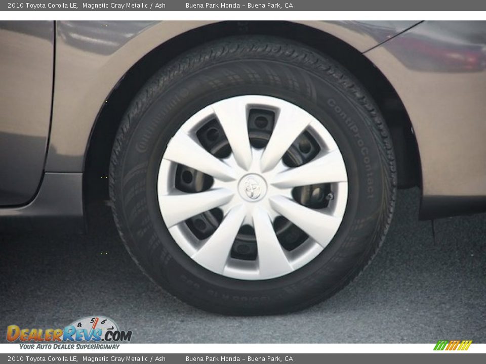 2010 Toyota Corolla LE Magnetic Gray Metallic / Ash Photo #30
