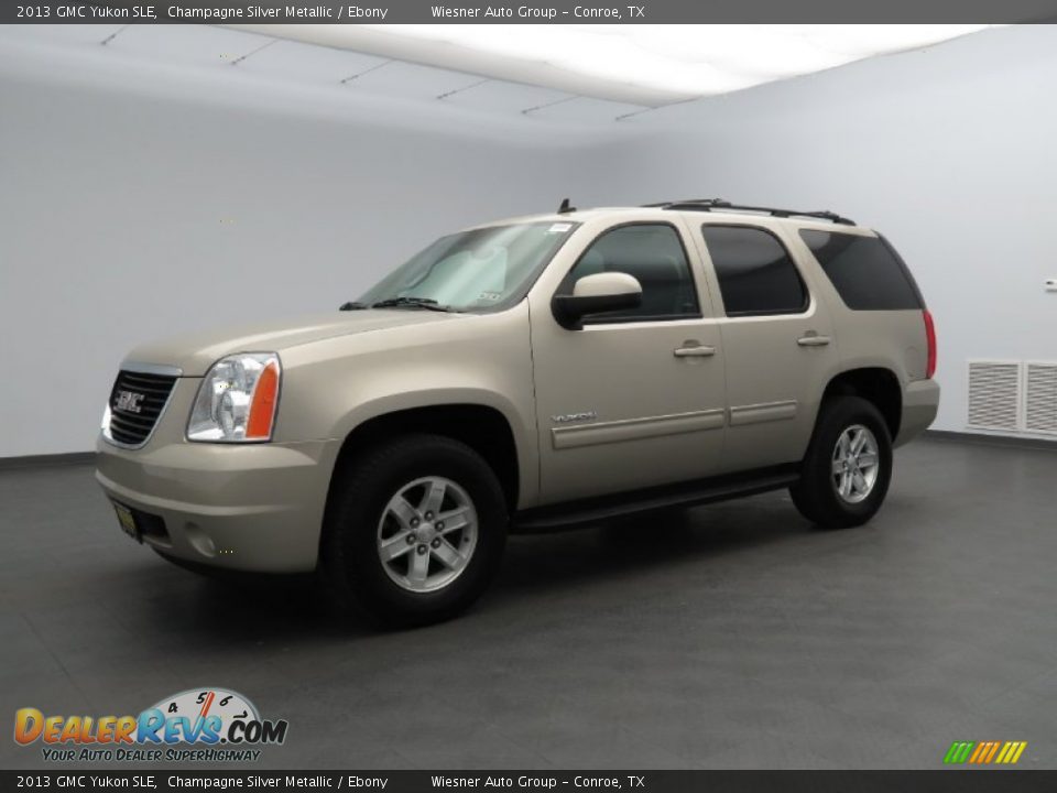 2013 GMC Yukon SLE Champagne Silver Metallic / Ebony Photo #1