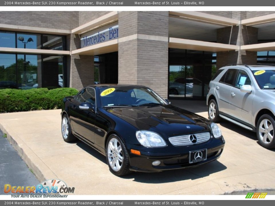 2004 Mercedes-Benz SLK 230 Kompressor Roadster Black / Charcoal Photo #1