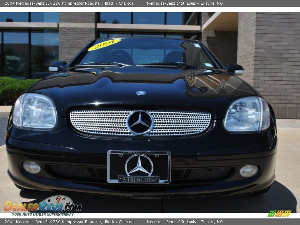 2004 Mercedes-Benz SLK 230 Kompressor Roadster Black / Charcoal Photo #2