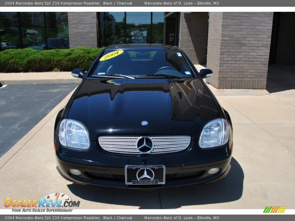 2004 Mercedes-Benz SLK 230 Kompressor Roadster Black / Charcoal Photo #3
