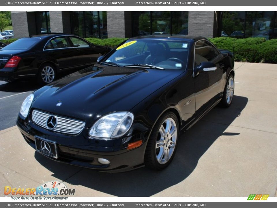 2004 Mercedes-Benz SLK 230 Kompressor Roadster Black / Charcoal Photo #4