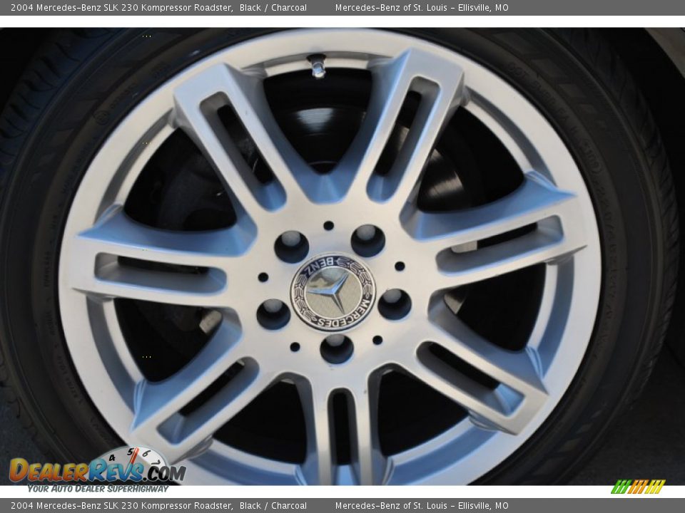 2004 Mercedes-Benz SLK 230 Kompressor Roadster Black / Charcoal Photo #5