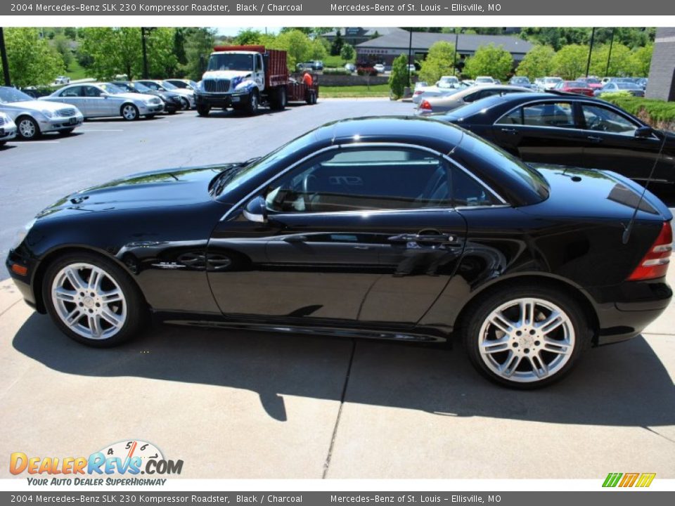 2004 Mercedes-Benz SLK 230 Kompressor Roadster Black / Charcoal Photo #6