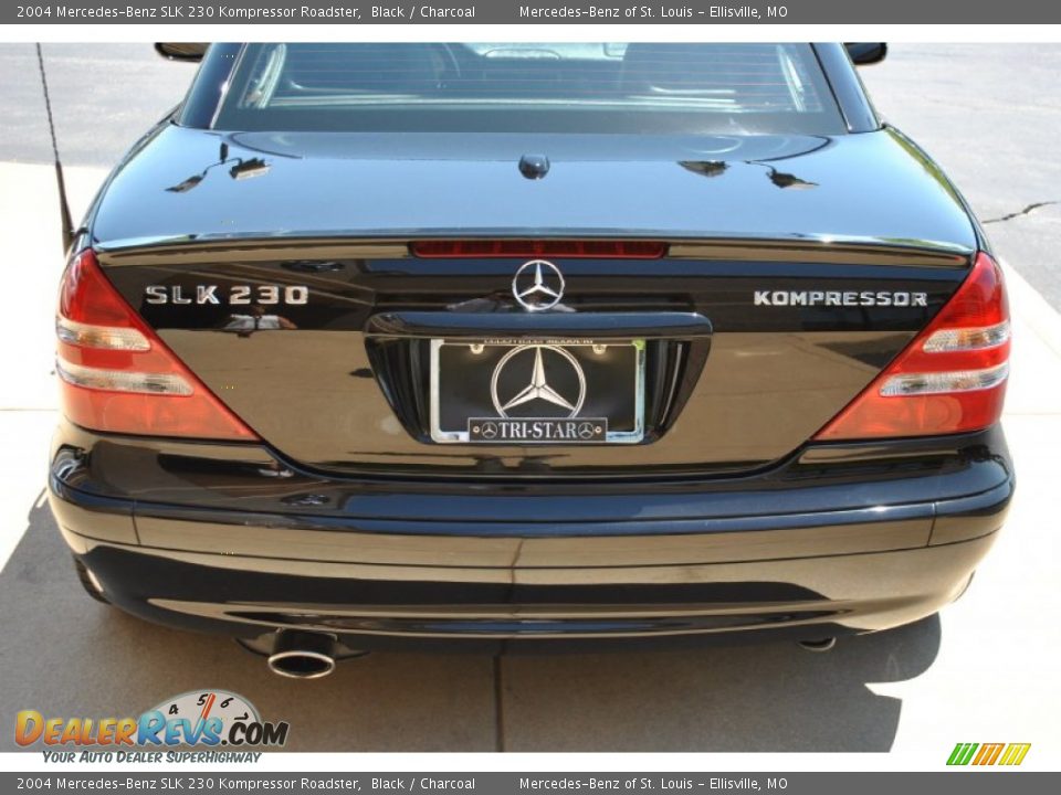 2004 Mercedes-Benz SLK 230 Kompressor Roadster Black / Charcoal Photo #7