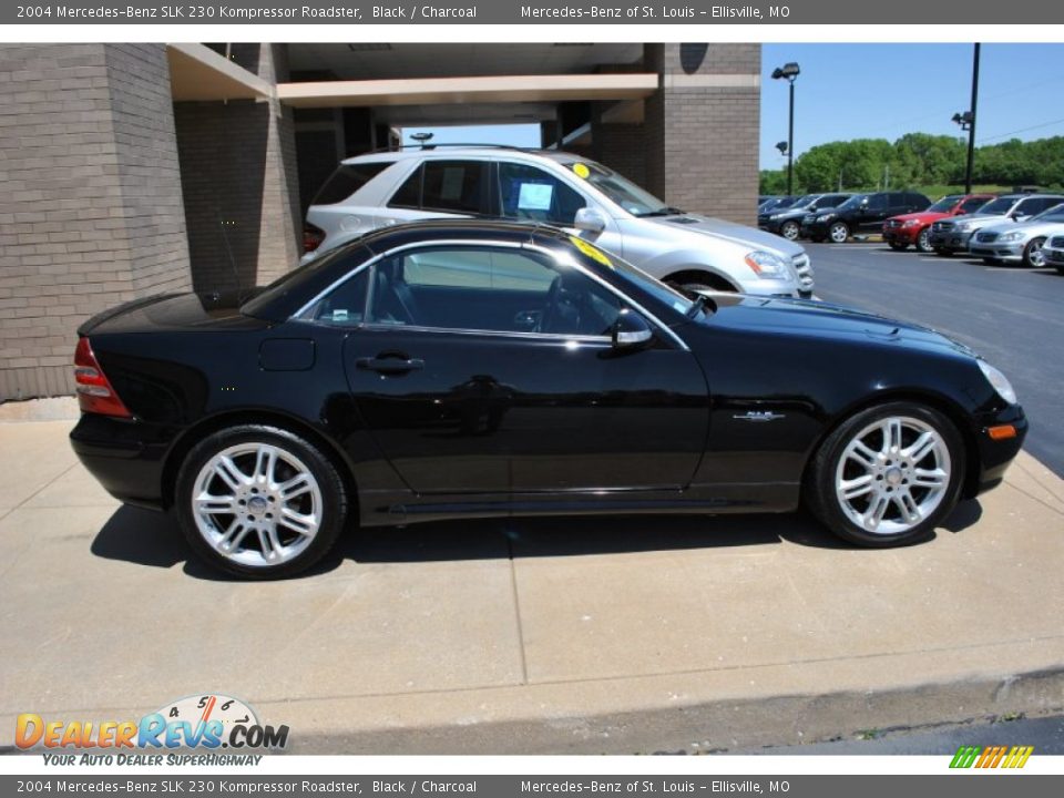 2004 Mercedes-Benz SLK 230 Kompressor Roadster Black / Charcoal Photo #8