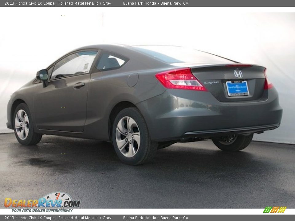 2013 Honda Civic LX Coupe Polished Metal Metallic / Gray Photo #2