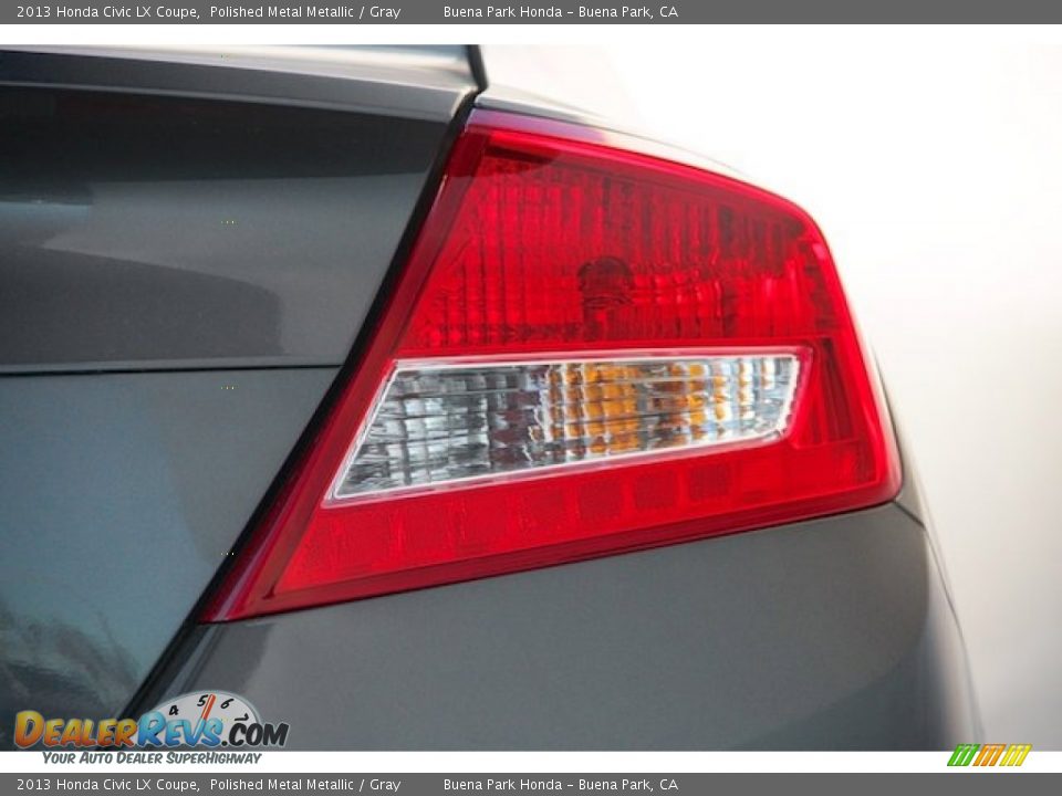 2013 Honda Civic LX Coupe Polished Metal Metallic / Gray Photo #4