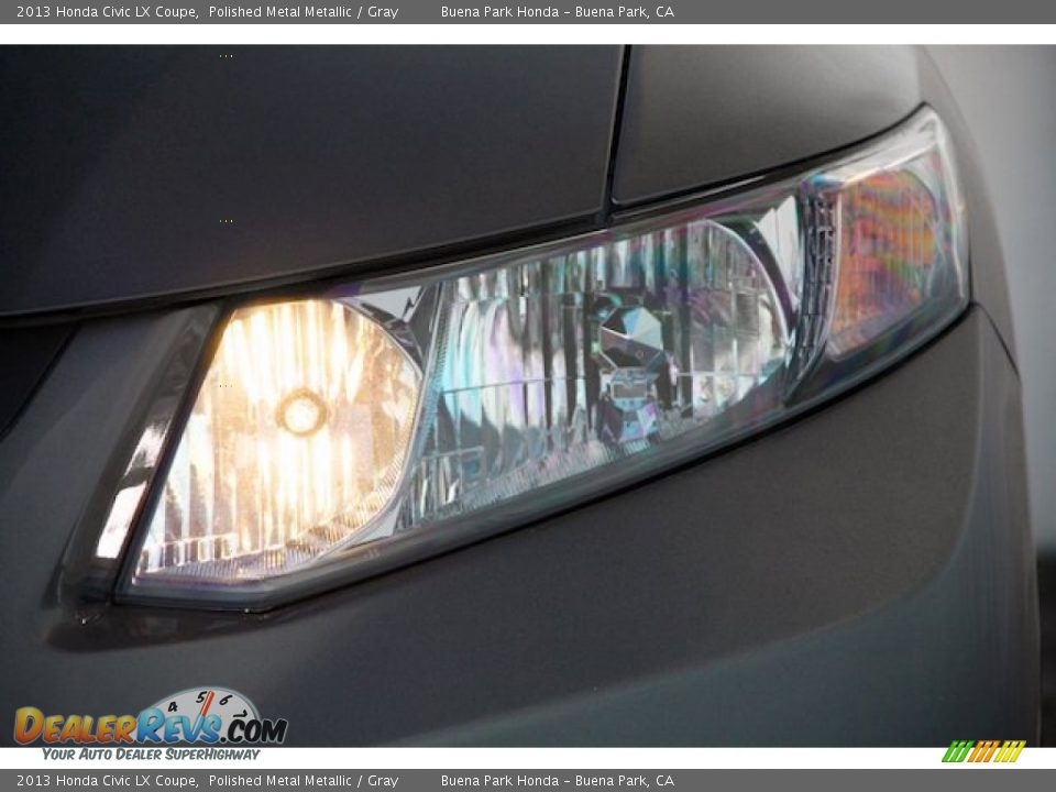 2013 Honda Civic LX Coupe Polished Metal Metallic / Gray Photo #5