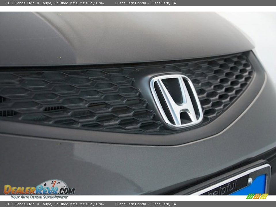 2013 Honda Civic LX Coupe Polished Metal Metallic / Gray Photo #6