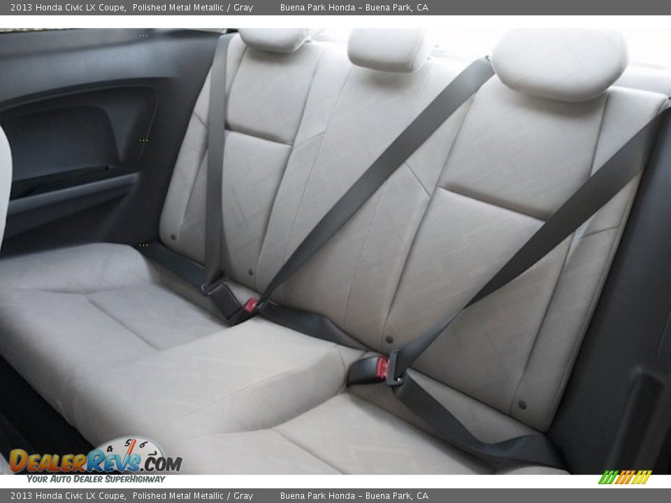 2013 Honda Civic LX Coupe Polished Metal Metallic / Gray Photo #10
