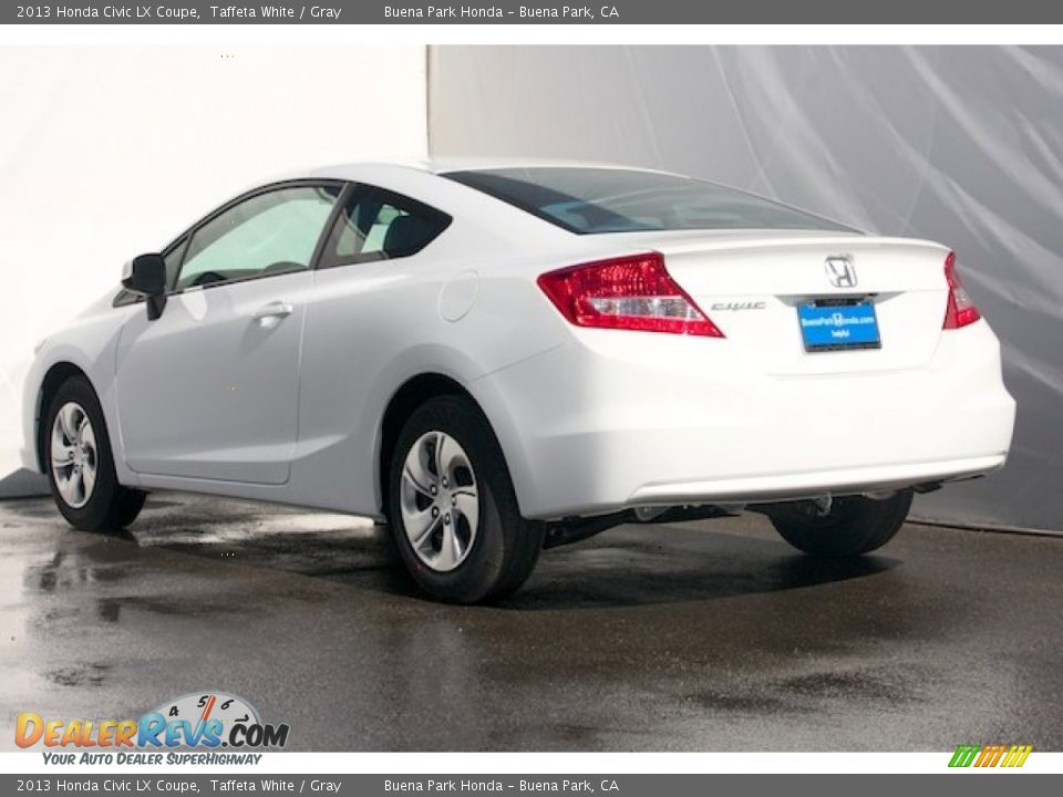 2013 Honda Civic LX Coupe Taffeta White / Gray Photo #2