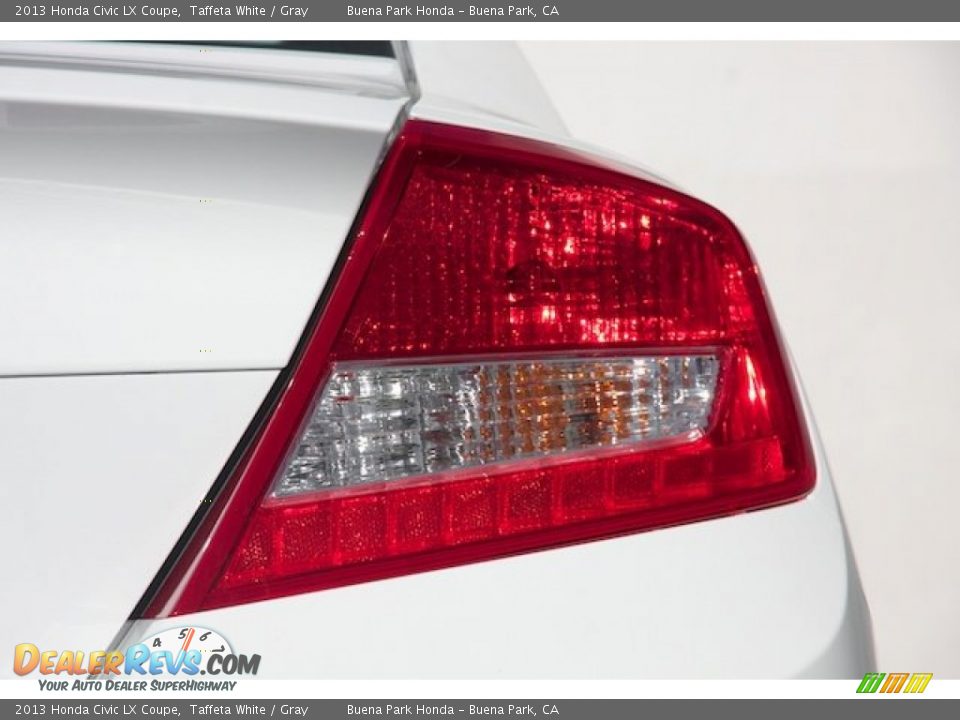 2013 Honda Civic LX Coupe Taffeta White / Gray Photo #5