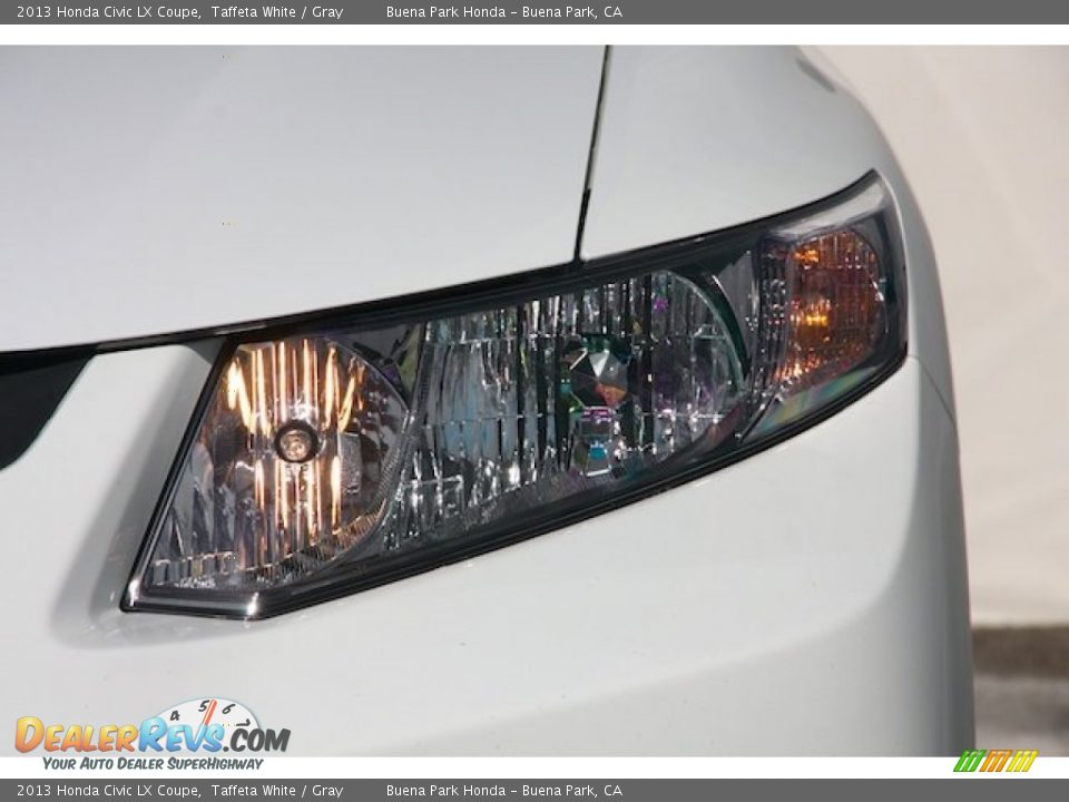 2013 Honda Civic LX Coupe Taffeta White / Gray Photo #6