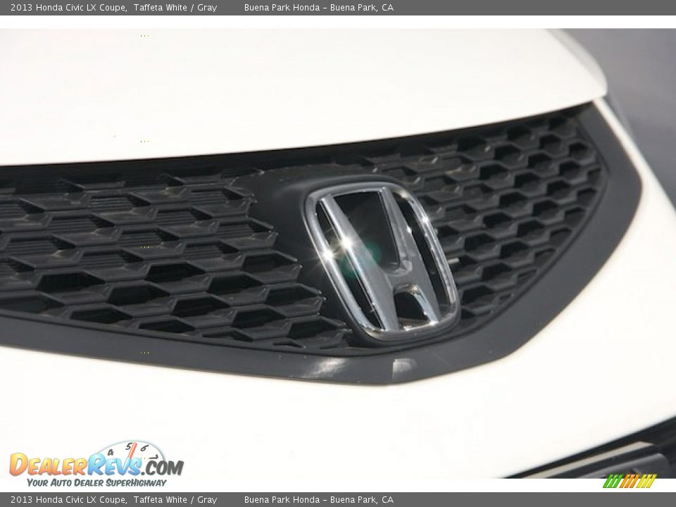 2013 Honda Civic LX Coupe Taffeta White / Gray Photo #7