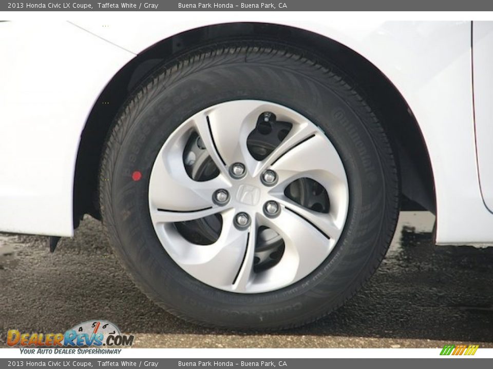 2013 Honda Civic LX Coupe Taffeta White / Gray Photo #8