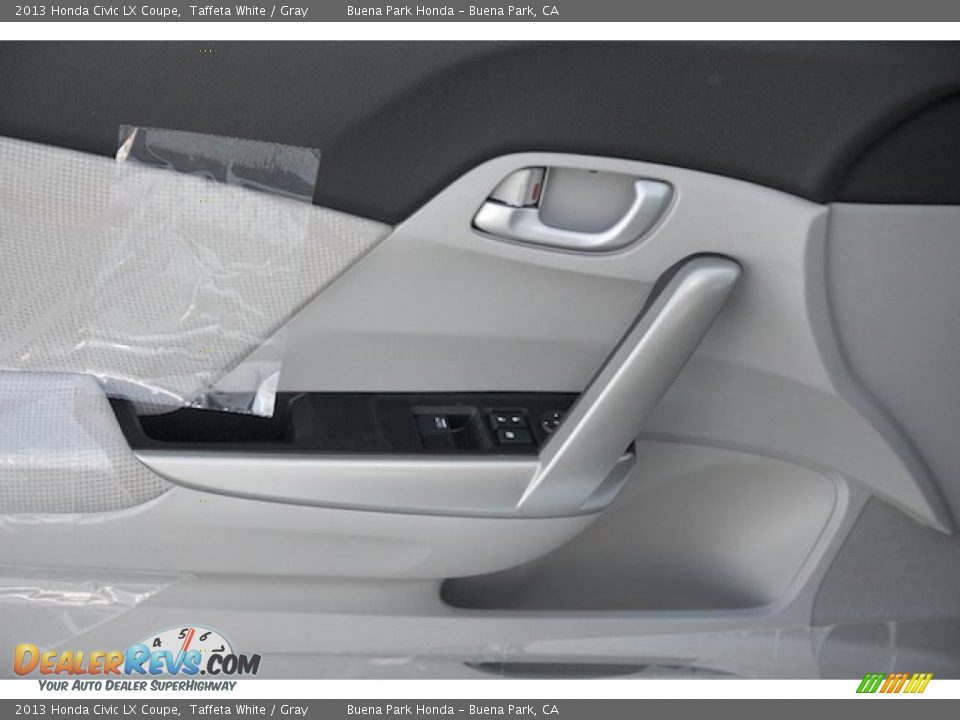 2013 Honda Civic LX Coupe Taffeta White / Gray Photo #9