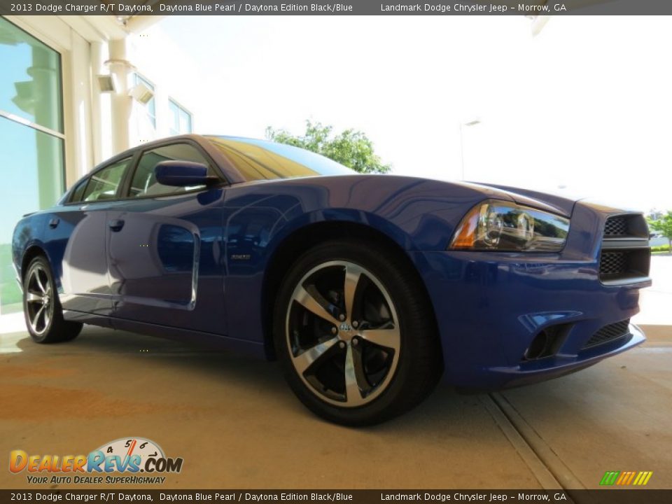 2013 Dodge Charger R/T Daytona Daytona Blue Pearl / Daytona Edition Black/Blue Photo #4