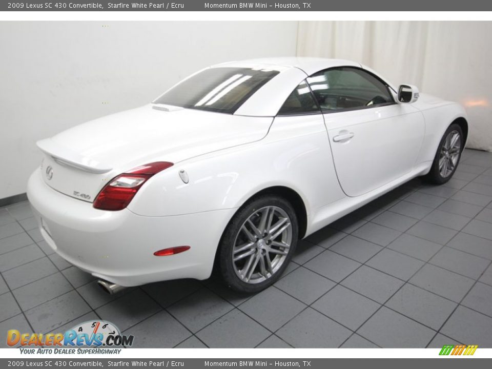 2009 Lexus SC 430 Convertible Starfire White Pearl / Ecru Photo #12