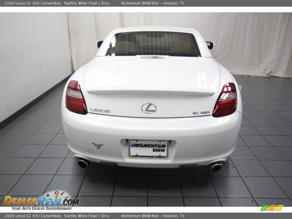 2009 Lexus SC 430 Convertible Starfire White Pearl / Ecru Photo #13